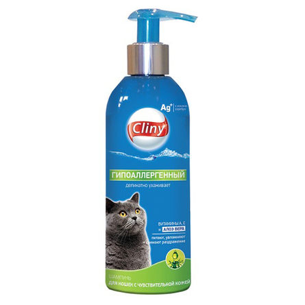 Cliny Гипоаллергенный шампунь для кошек – интернет-магазин Ле’Муррр